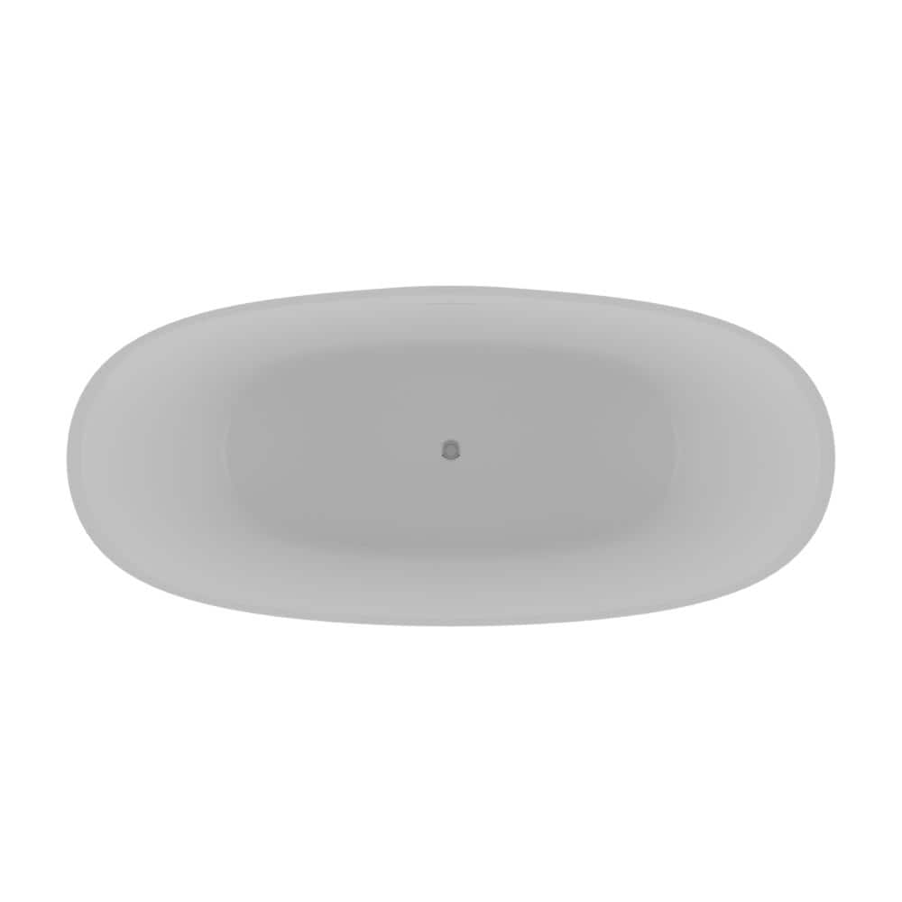 Barclay Products Paden 62 in. Resin Flatbottom Non-Whirlpool Bathtub Gloss White (4)
