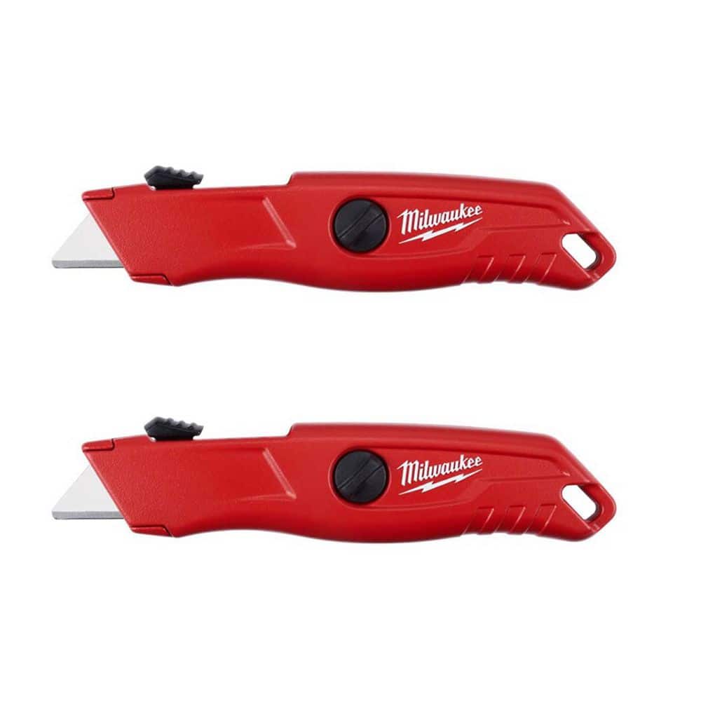 Milwaukee Self-Retracting Utility Knife with Carton Blade (2-Pack) (1)