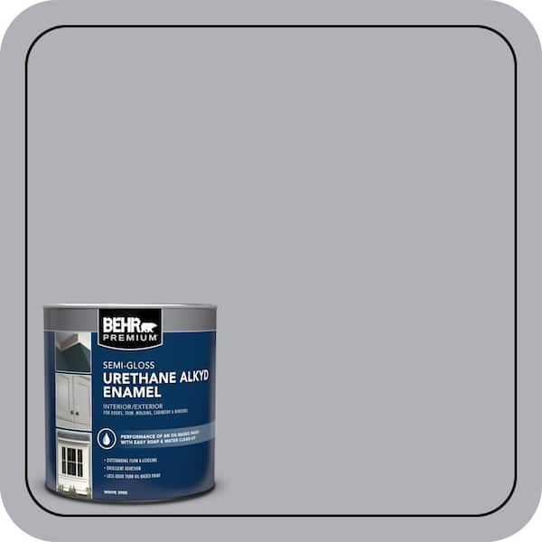 BEHR PREMIUM 1 qt. #N510-3 Stargazer Semi-Gloss Enamel Urethane Alkyd Interior/Exterior Paint (2)