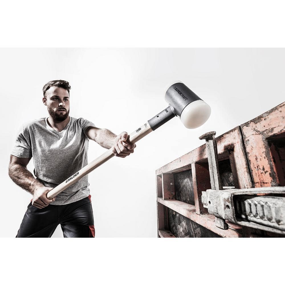 Supercraft 10 lb. Dead-Blow Sledgehammer with Hickory Handle and Replaceable Nylon Face Inserts (2)