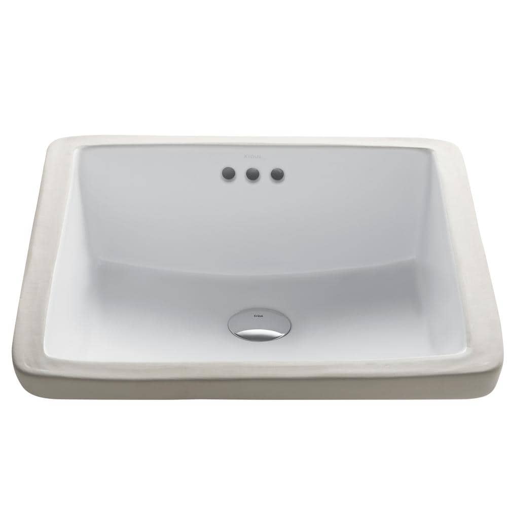 KRAUS Elavo Undermount Bathroom Sink Vitreous China with Overflow (2)