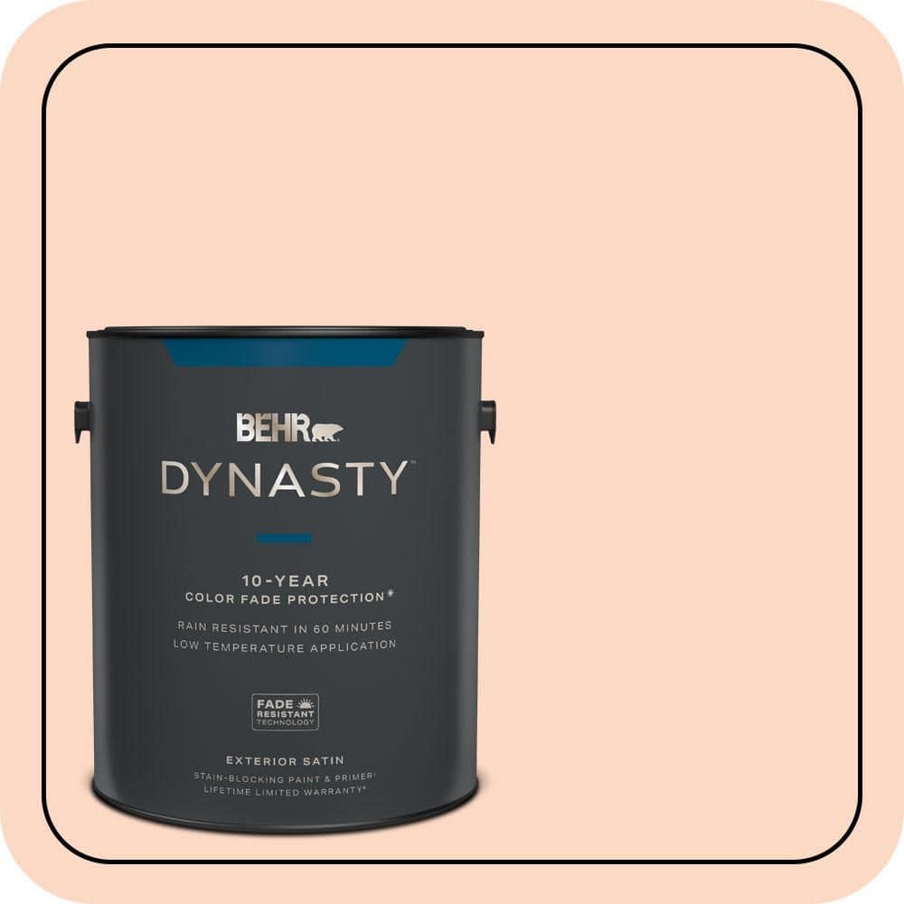 BEHR DYNASTY 1 gal. #P190-1 Fire Mist Satin Enamel Exterior Stain-Blocking Paint & Primer