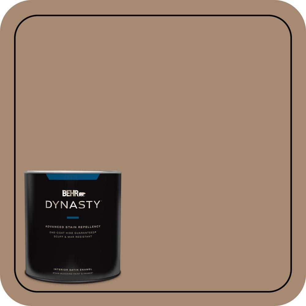 BEHR DYNASTY 1 qt. #N260-5 Distant Land One-Coat Hide Satin Enamel Stain-Blocking Interior Paint and Primer