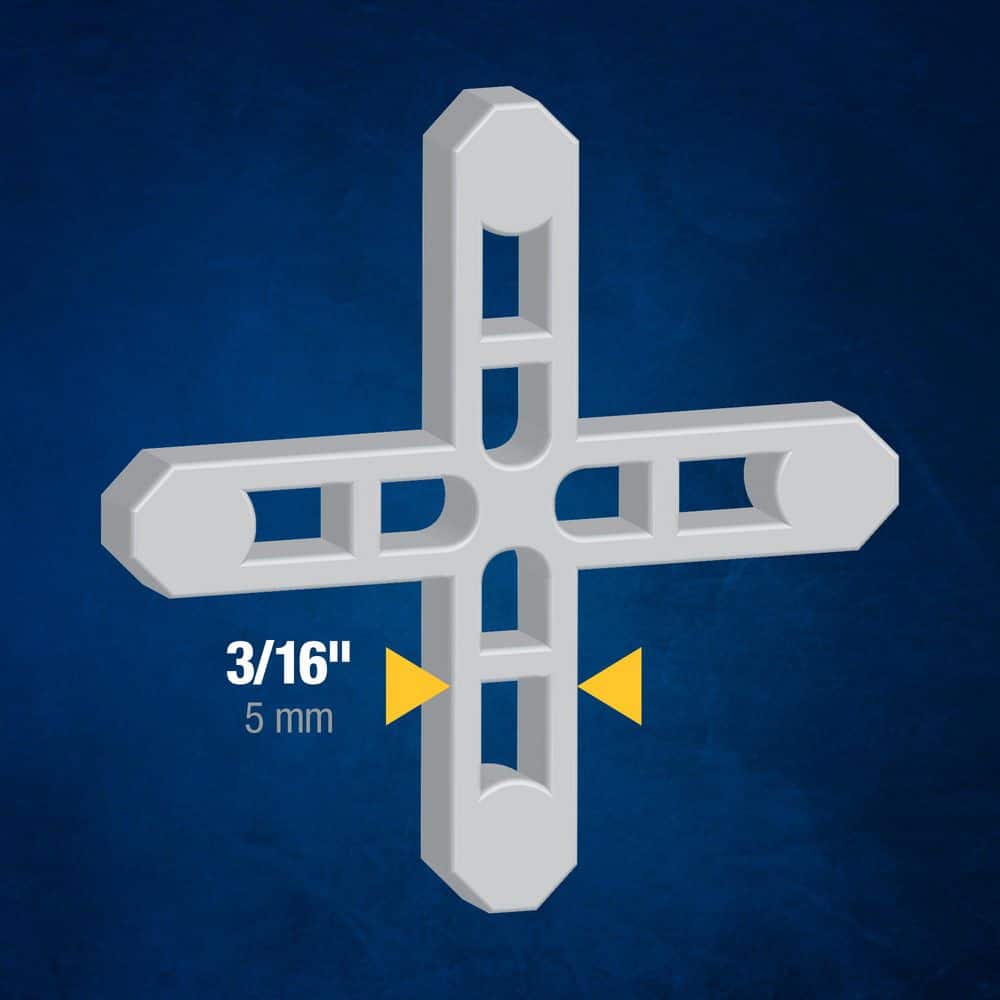 QEP 3/16 in. Leave-in Hard Style Tile Spacers (Jar of 500) (4)