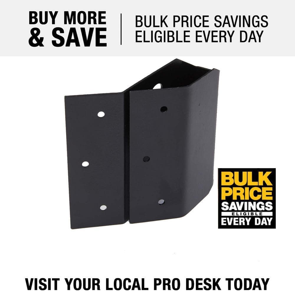 FORTRESS Evolution Steel Black Deck Framing 45-Degree Bracket (2)