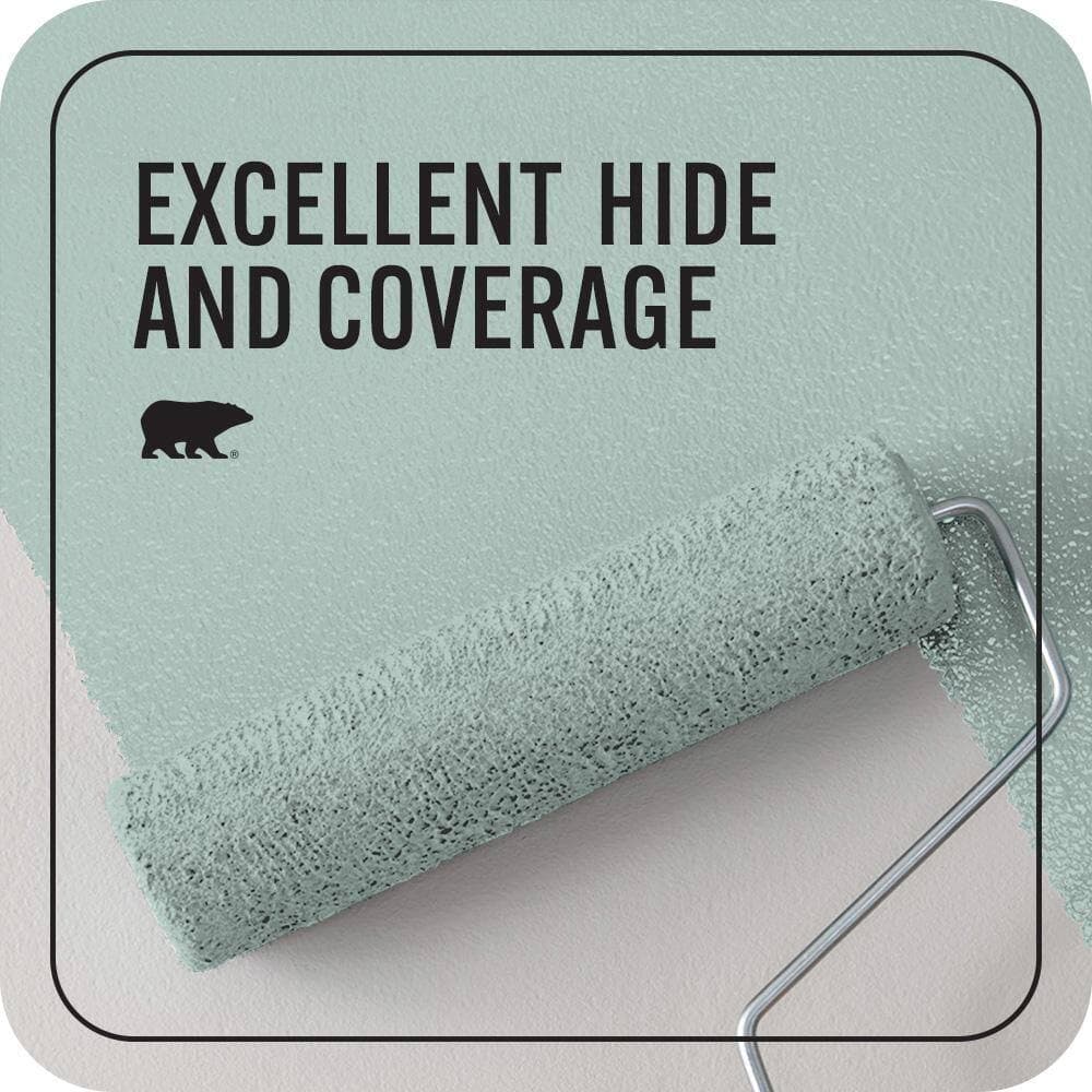 BEHR PREMIUM PLUS 1 qt. #S430-2 Fresh Tone Flat EcoMix Plant-Based Interior Paint & Primer (2)