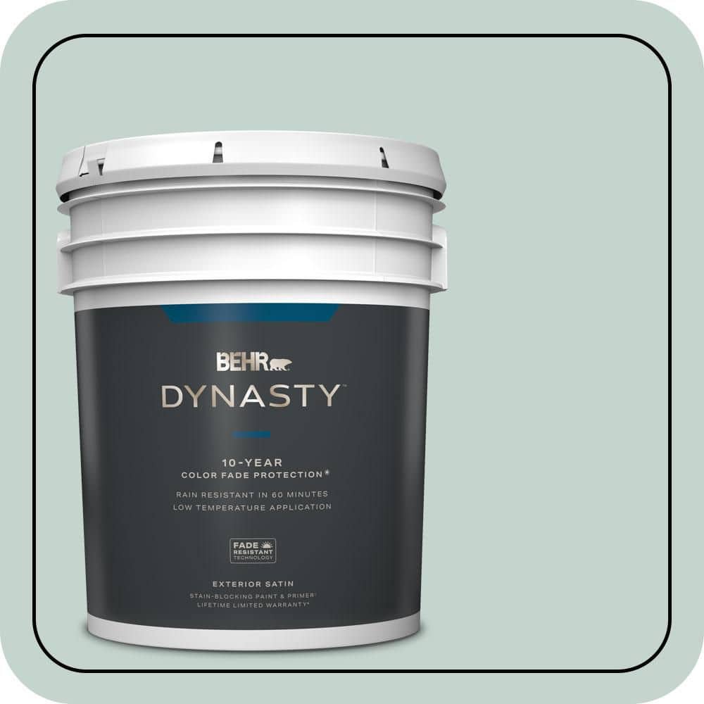 BEHR DYNASTY 5 gal. #N430-2 Natures Reflection Satin Enamel Exterior Stain-Blocking Paint & Primer
