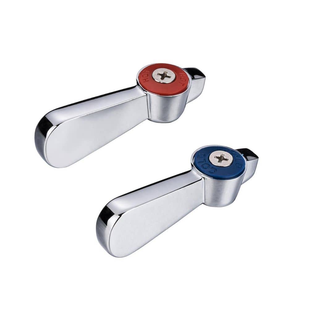 Helhom Kitchen Faucet Handle Replacement Kit, 0.43 in. Round Stem Hole Ideal for Kitchen, Laundry, Restaurant (2-Pack) (1)