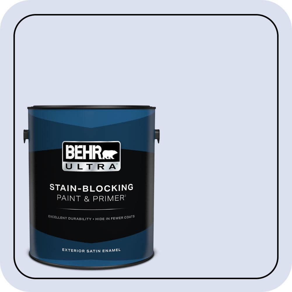 BEHR ULTRA 1 gal. #P540-1 Vaguely Violet Satin Enamel Exterior Paint & Primer