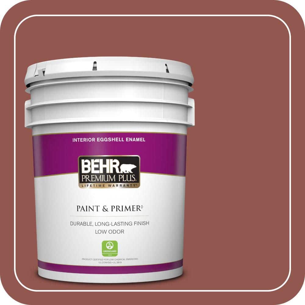 BEHR PREMIUM PLUS 5 gal. #MQ1-21 Rich Brocade Eggshell Enamel Low Odor Interior Paint & Primer