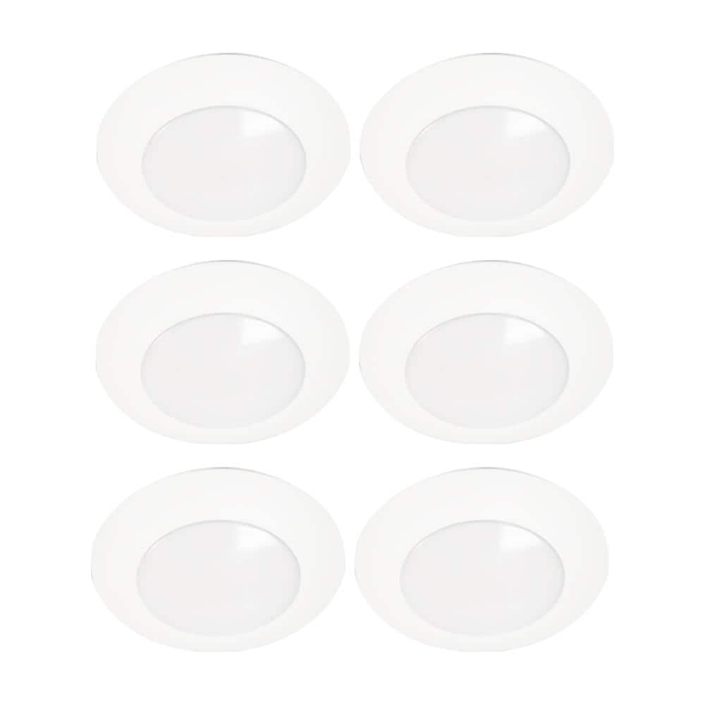 HALO 6-pack HLC 6 in. 3000K Integrated LED Recessed Light Trim (2)