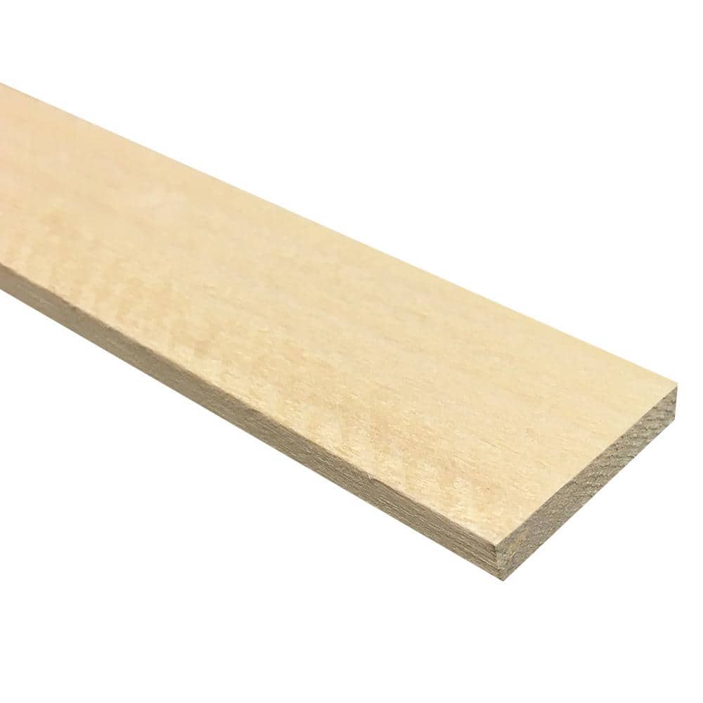 1/4 in. x 2 in. x 2 ft. Kiln Dried Poplar S4S Solid Board