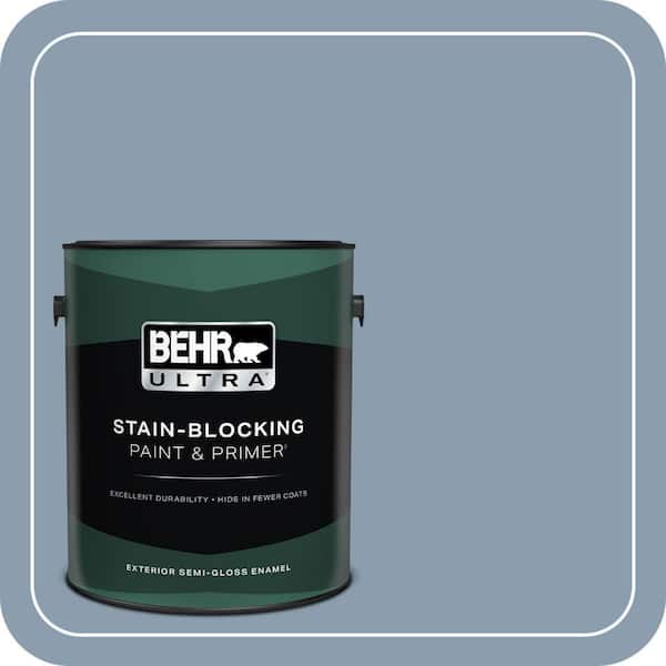 BEHR PREMIUM PLUS #BNC-08 Sonata Blue Enamel & Primer Color Sample (3)