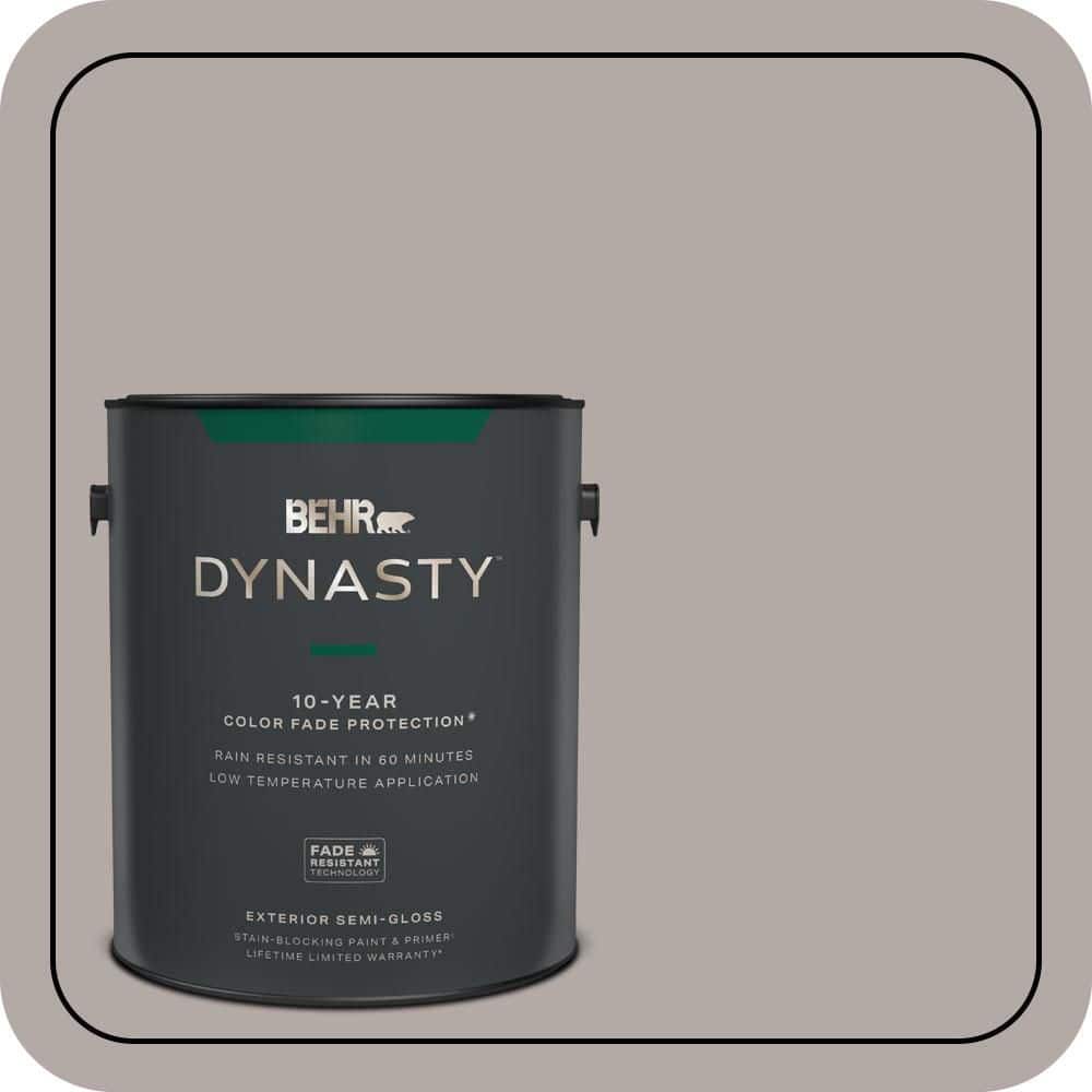 BEHR DYNASTY 1 gal. #N140-3 Metropolis Semi-Gloss Enamel Exterior Stain-Blocking Paint & Primer