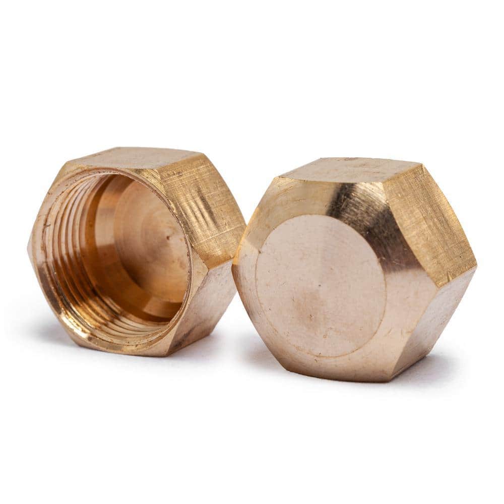 LTWFITTING 5/8 in. Brass Compression Cap Fitting (4)