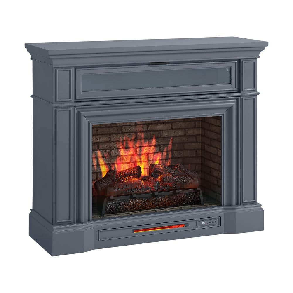 Home Decorators Collection Pinery 47.125 in. Freestanding Electric Fireplace TV Stand in Blue Ash (2)