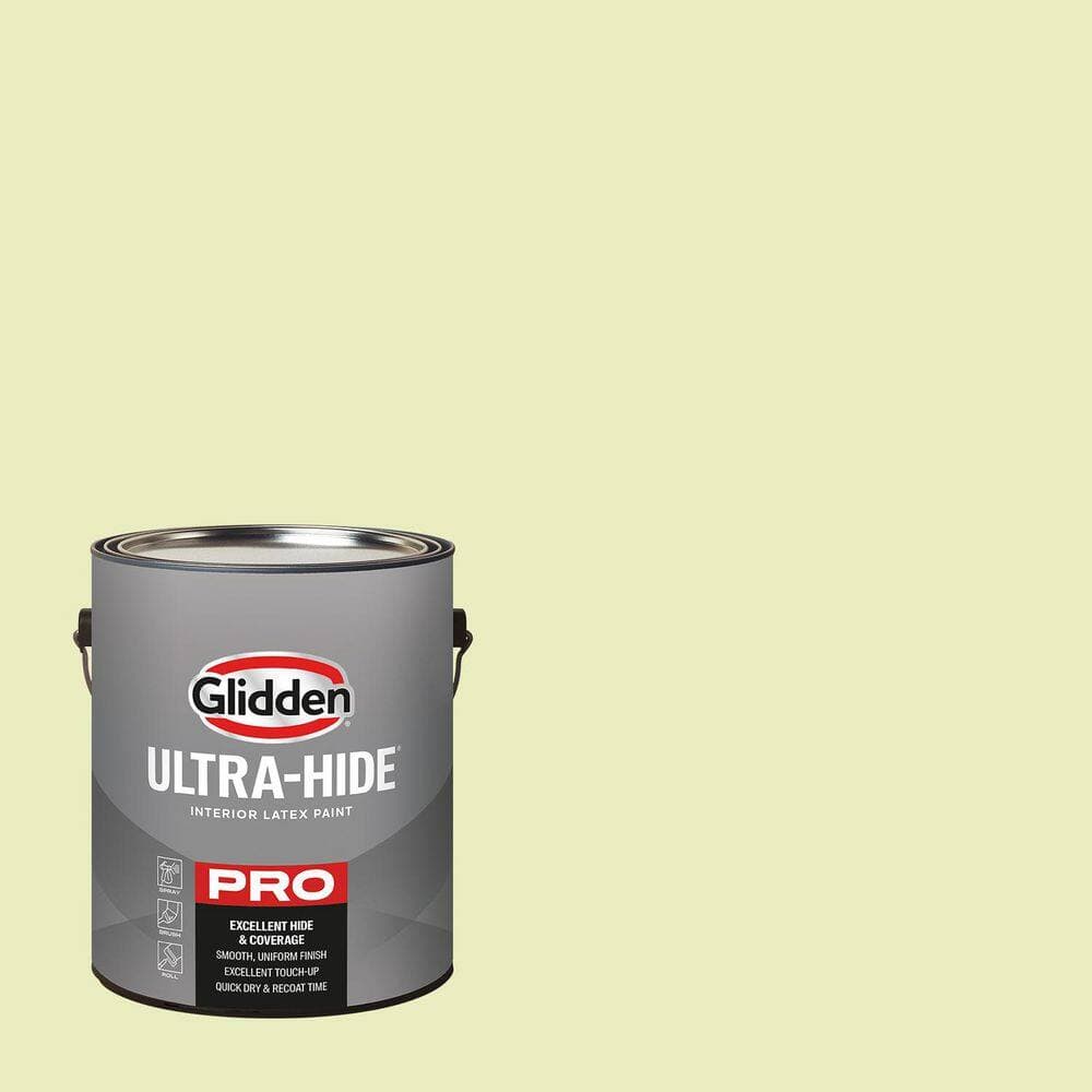 Glidden Ultra-Hide 1 gal. PPG1117-1 Delicate Daisy Eggshell Interior Paint (1)
