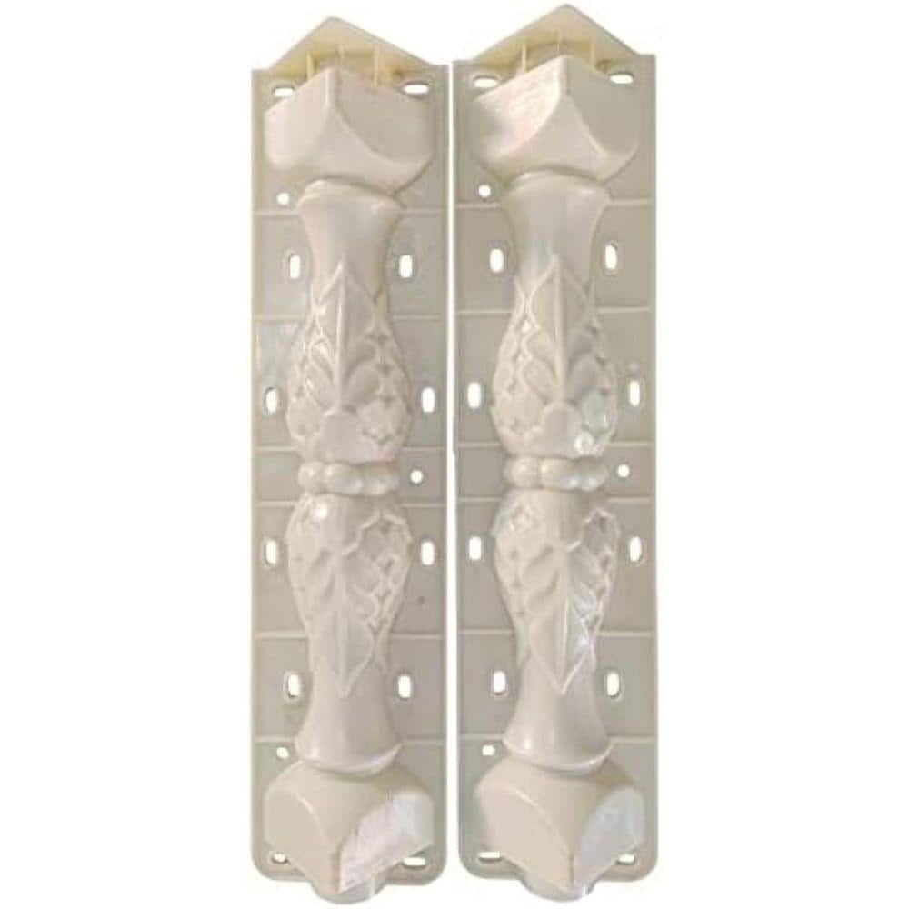 KIWDZFU Concrete Plaster Cement PVC Casting Moulds for Garden Pool Park Railing Balustrade Fence Decoration 1 Pair (2)