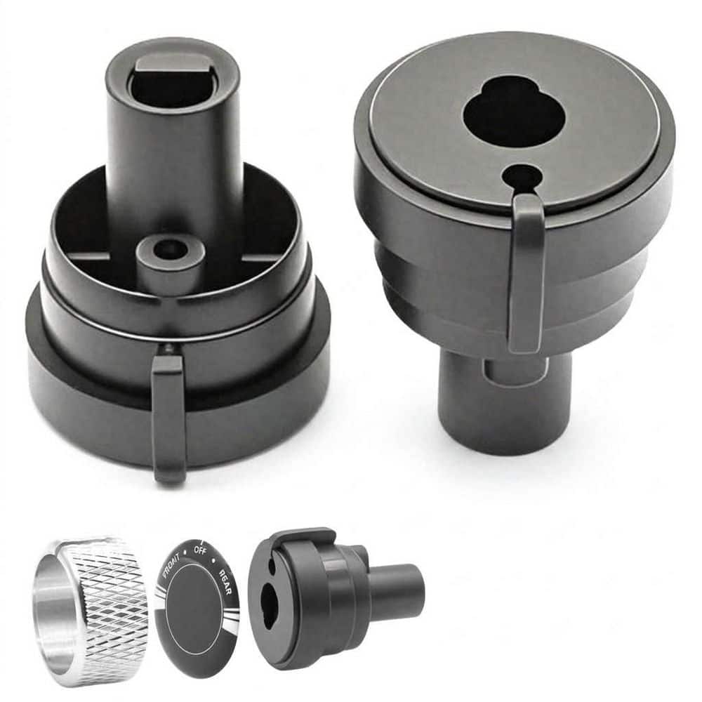 Anqtovp 2 Pack Replacement Knob Bidet Attachment with Screws and Spanner for Non-Electric Swash Toilet Seat ABS Plastic (1)