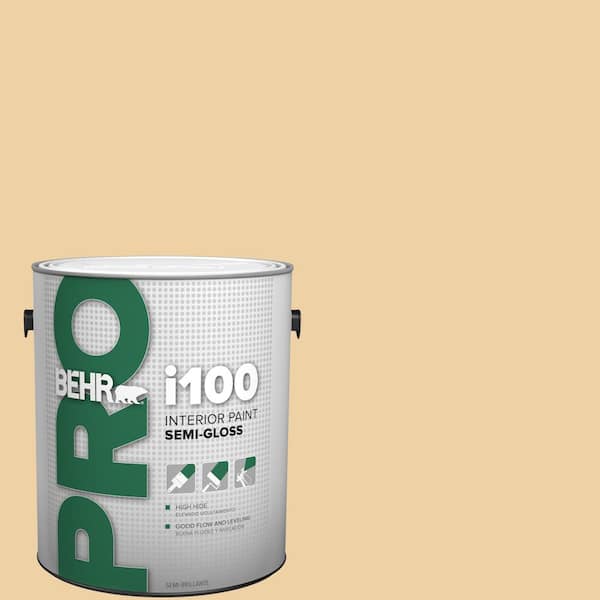 BEHR PRO 1 gal. #HDC-CT-01 Amber Moon Semi-Gloss Interior Paint (2)