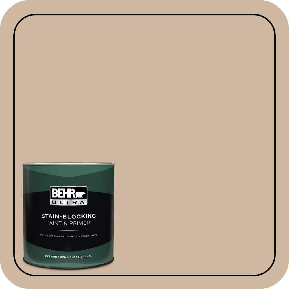 BEHR ULTRA 1 qt. #N240-3 Sonoran Desert Semi-Gloss Enamel Exterior Paint & Primer