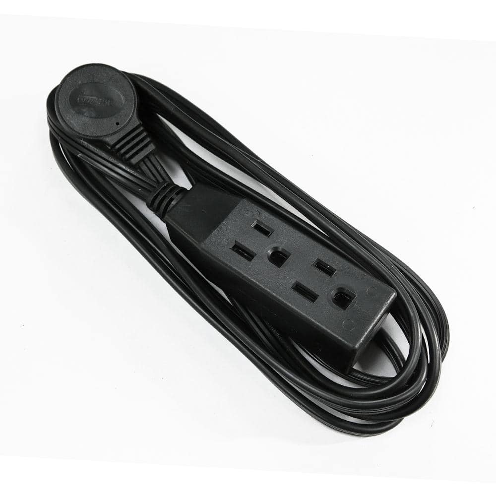 HDX 16/3 Light Duty Indoor Tight Space Multi-Outlet Extension Cord with Banana Tap (3)