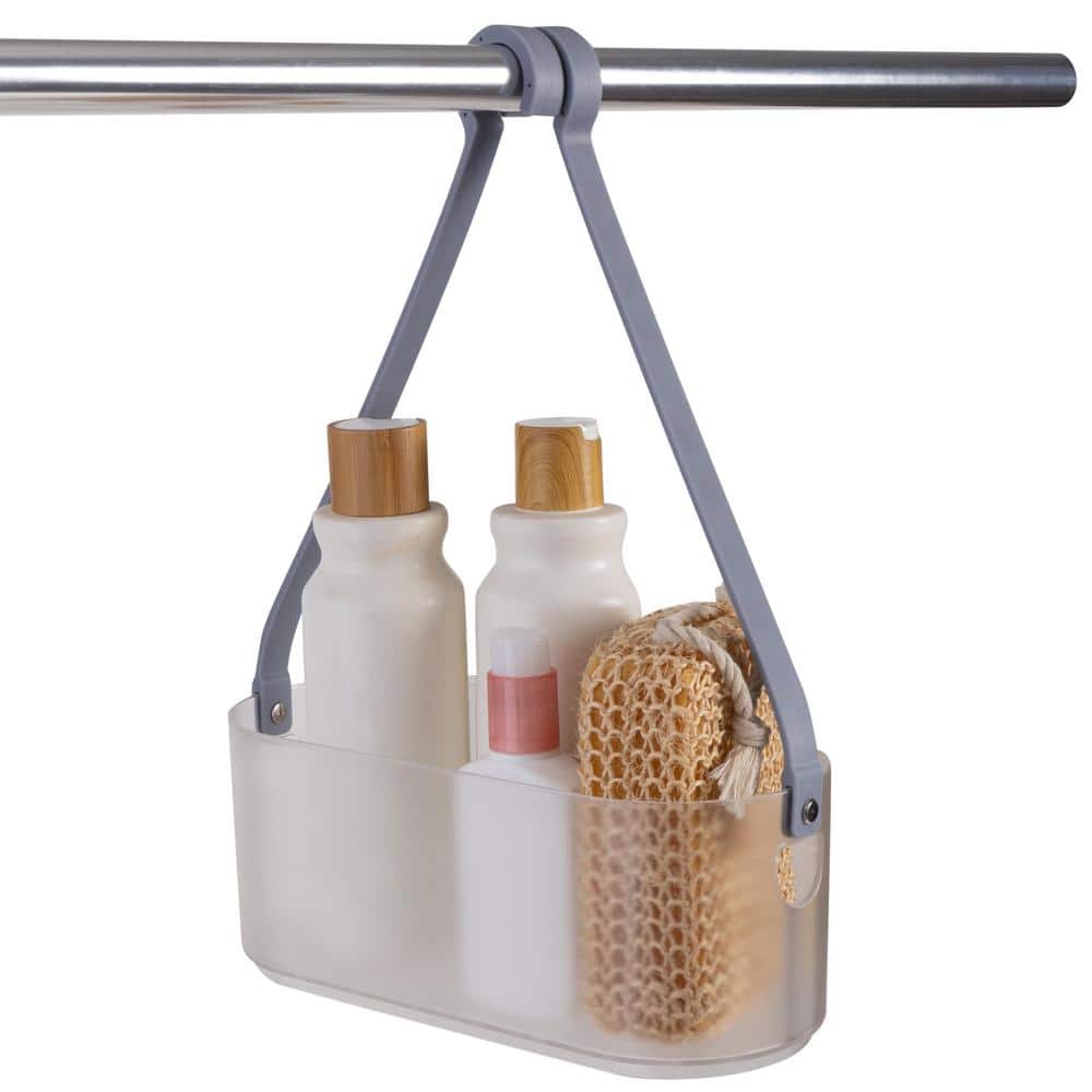 Bath Bliss 2-Way Wrap Around Deluxe Shower Caddy in Clear (2)