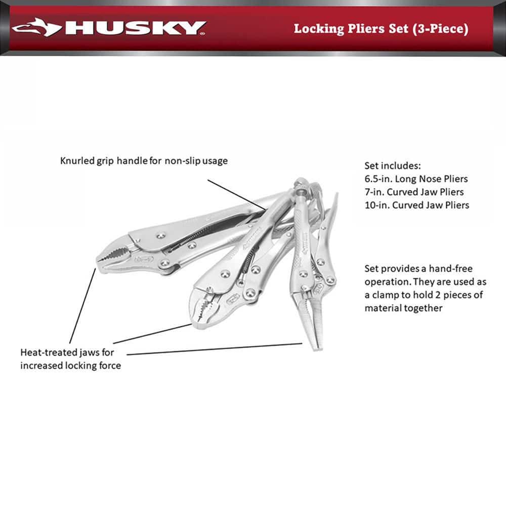 Husky Locking Pliers Set (3-Piece) (3)