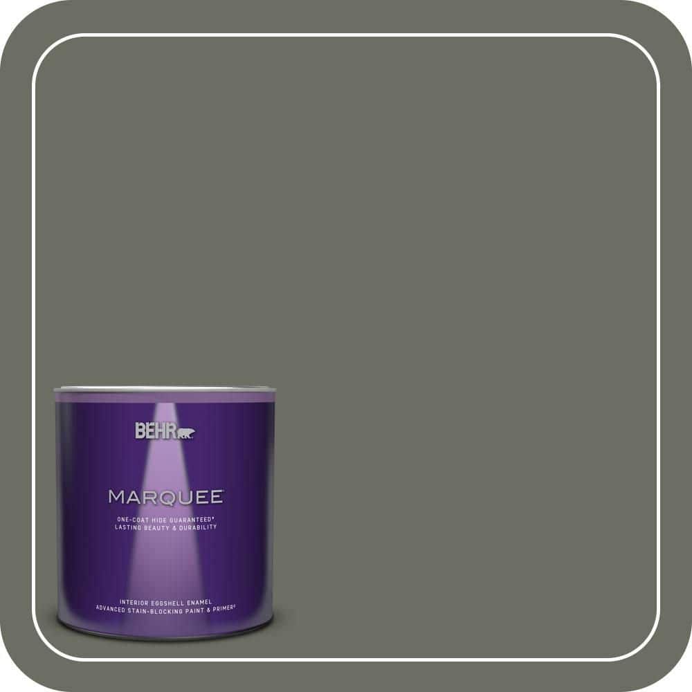 BEHR MARQUEE 1 qt. #N380-6 Bonsai Trunk One-Coat Hide Eggshell Enamel Interior Paint & Primer
