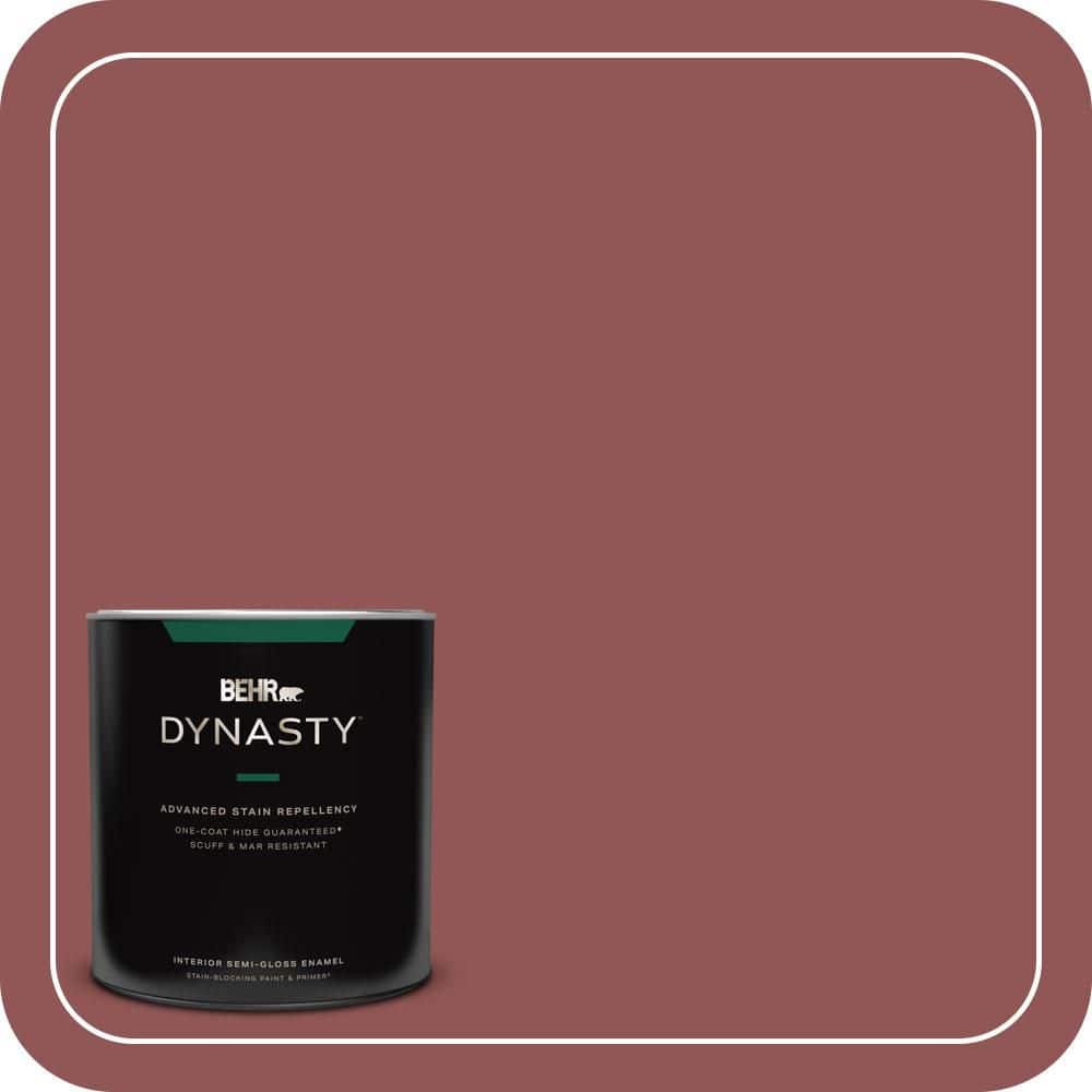 BEHR DYNASTY 1 qt. #MQ1-16 Carpe Diem One-Coat Hide Semi-Gloss Enamel Interior Stain-Blocking Paint and Primer