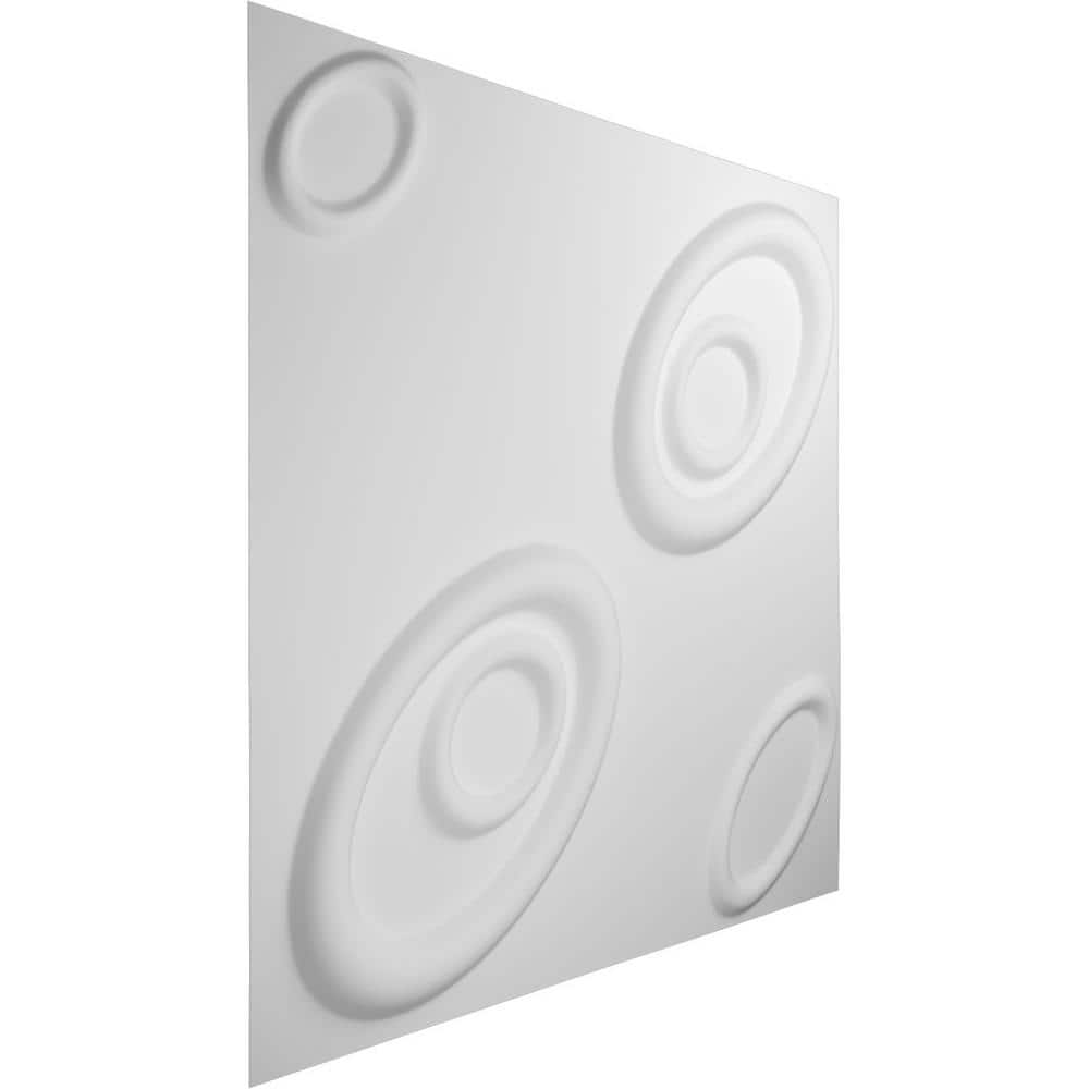 Ekena Millwork 1/2 in. x 19-5/8 in. x 19-5/8 in. PVC White Maria EnduraWall Decorative 3D Wall Panel (2.67 sq. ft.) (3)