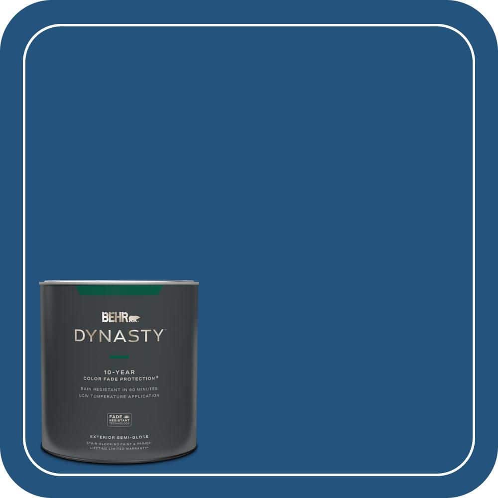 BEHR DYNASTY 1 qt. #S-H-570 Blueberry Twist Semi-Gloss Exterior Stain-Blocking Paint & Primer