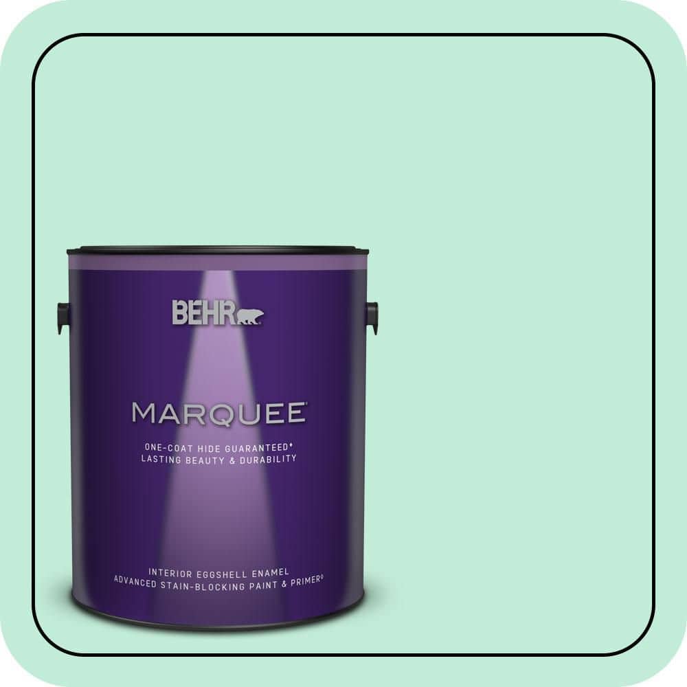 BEHR MARQUEE 1 gal. #470A-2 Seafoam Pearl Eggshell Enamel Interior Paint & Primer