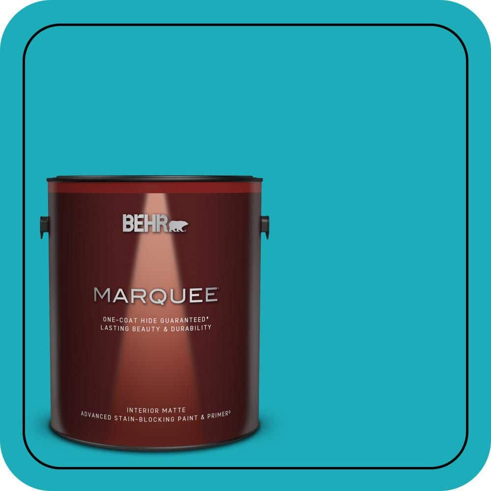 BEHR MARQUEE 1 gal. #P470-5 Placid Sea Matte Interior Paint & Primer
