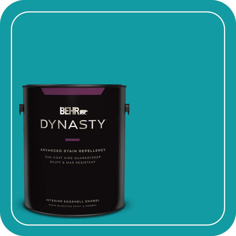 BEHR DYNASTY 1 gal. #MQ4-20 Island Dream One-Coat Hide Eggshell Enamel Interior Stain-Blocking Paint & Primer