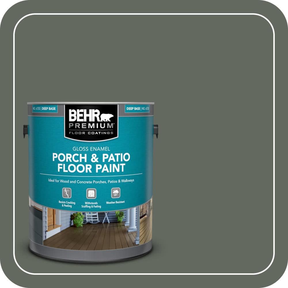 BEHR PREMIUM 1 gal. #N410-6 Pinecone Hill Gloss Enamel Interior/Exterior Porch and Patio Floor Paint