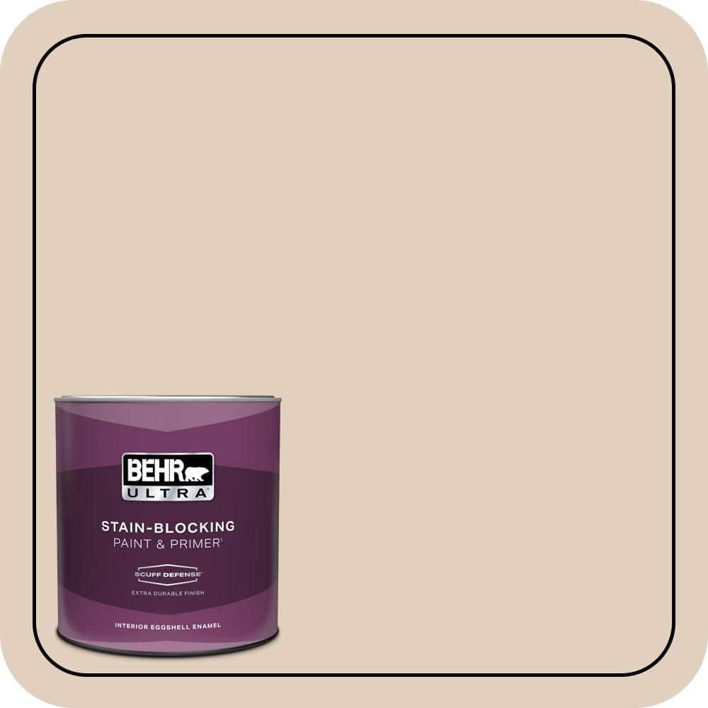 BEHR ULTRA 1 qt. #N240-2 Adobe Sand Extra Durable Eggshell Enamel Interior Paint & Primer