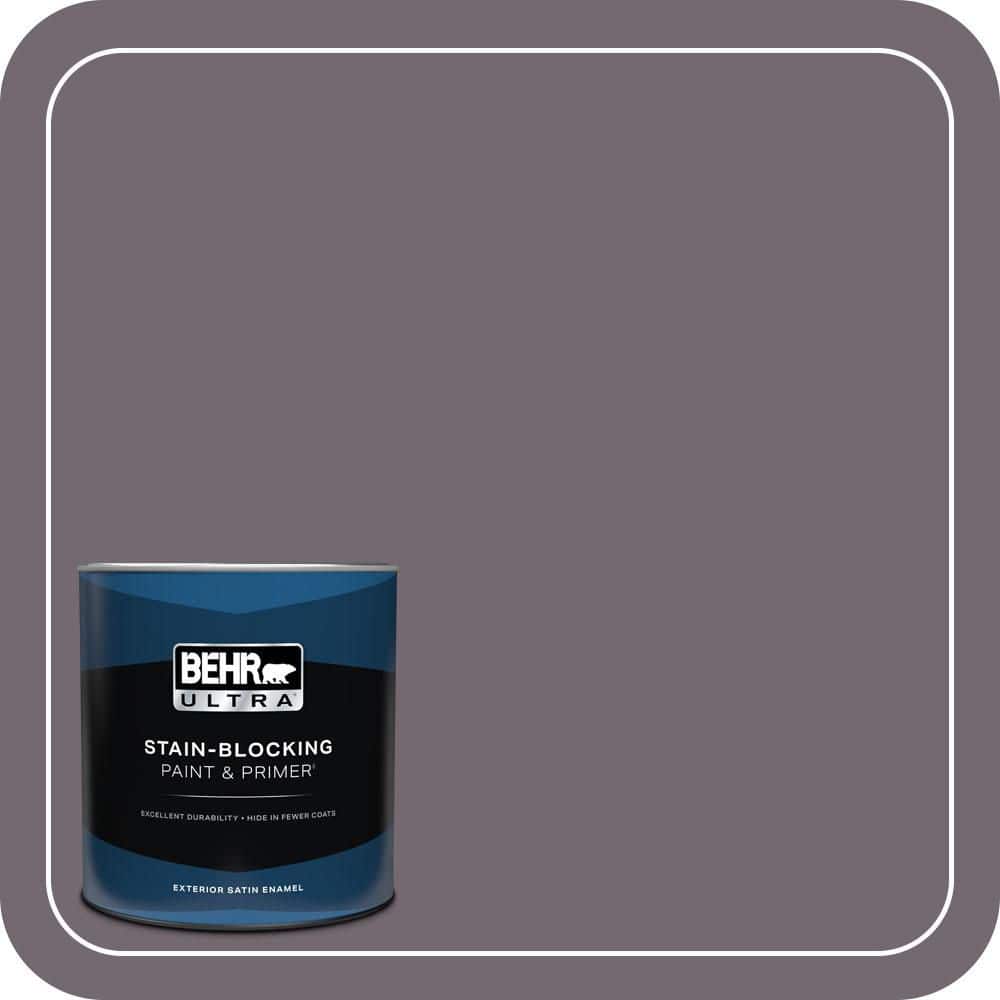 BEHR ULTRA 1 qt. #MQ1-33 Sultry Smoke Satin Enamel Exterior Paint & Primer (1)