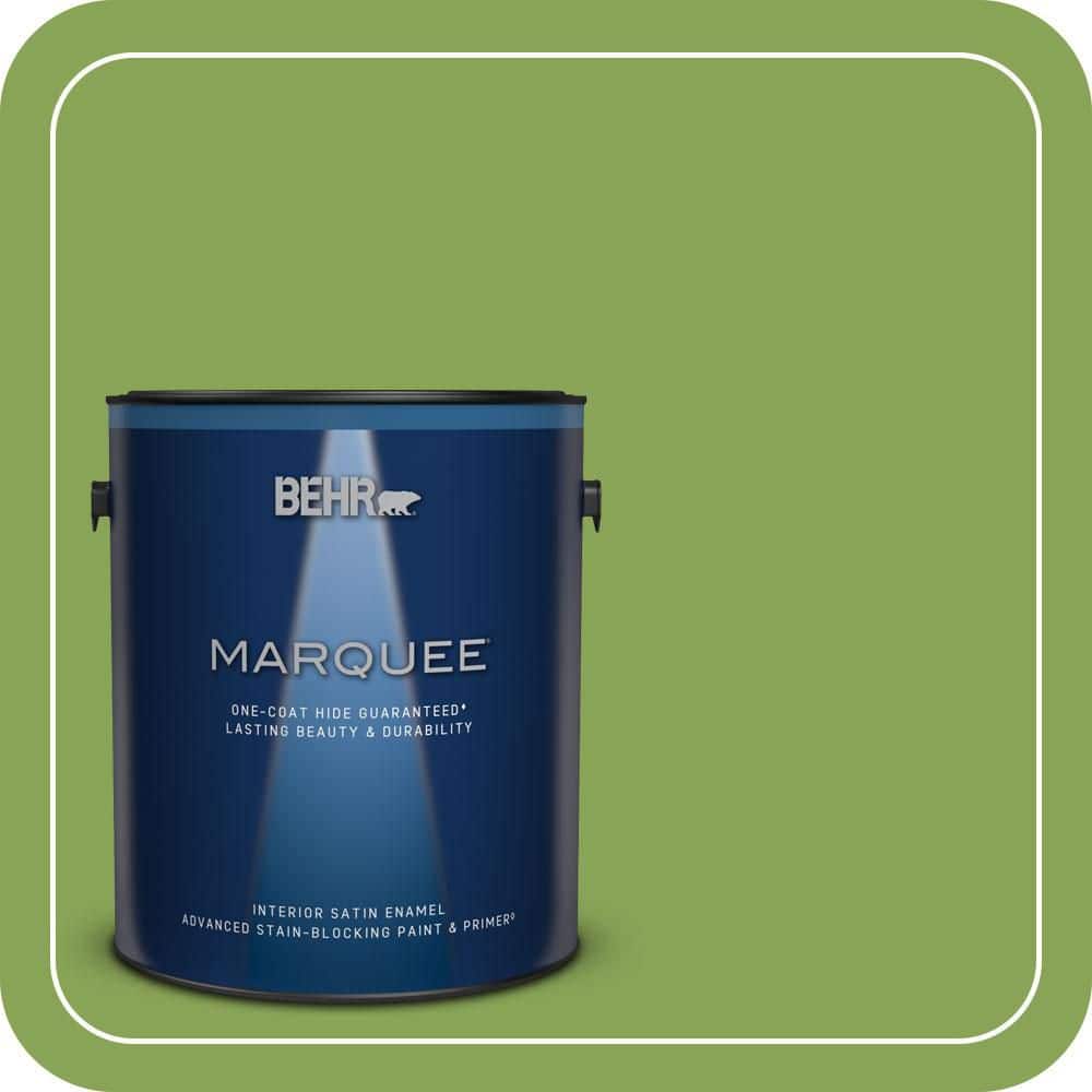 BEHR MARQUEE 1 gal. #P370-6 Salamander Satin Enamel Interior Paint & Primer