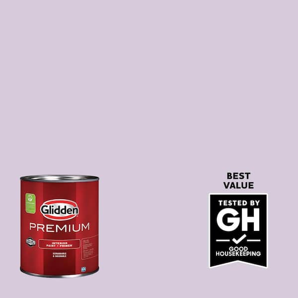 Glidden Premium 1 qt. PPG1176-3 Dusky Lilac Eggshell Interior Paint (2)