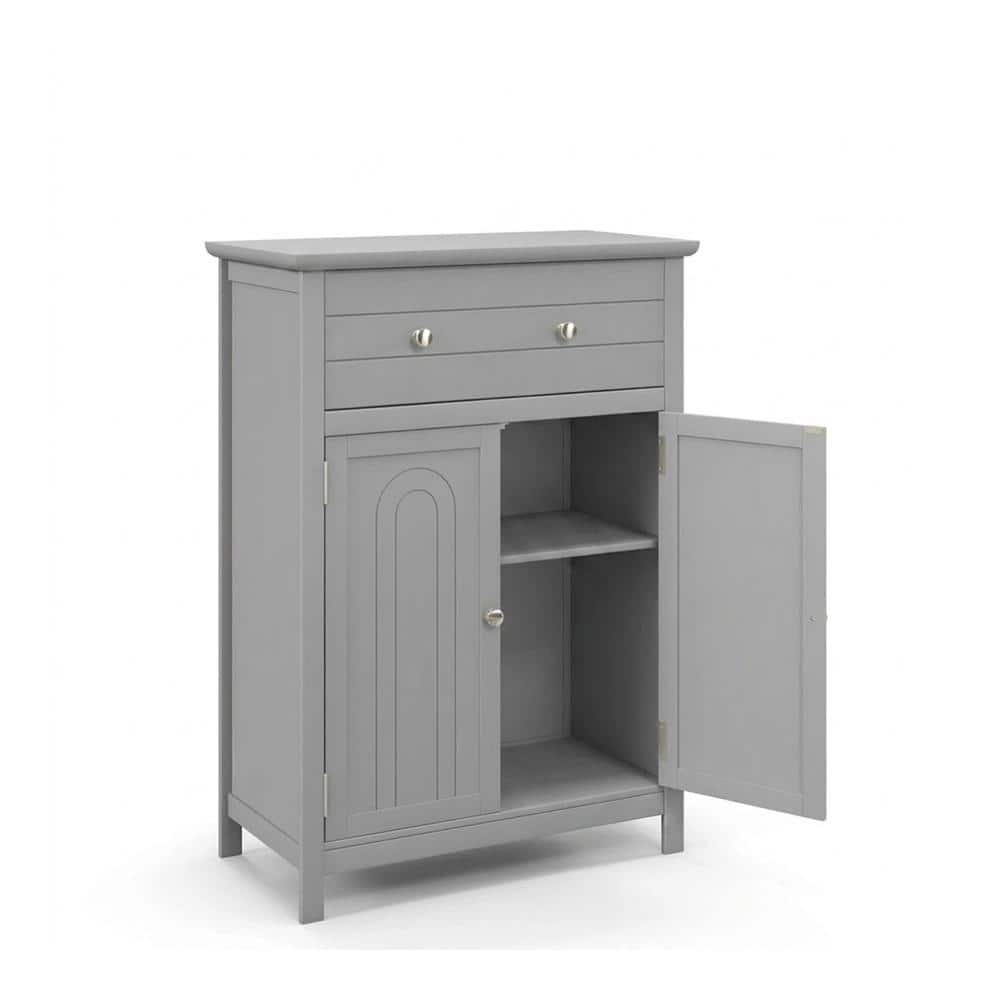 Bunpeony Entryway Mudroom 2-Door Storage Cabinet with Drawer, Boot + Gear Storage, 3-Position Adjustable Shelf, Anti-Tip (1)