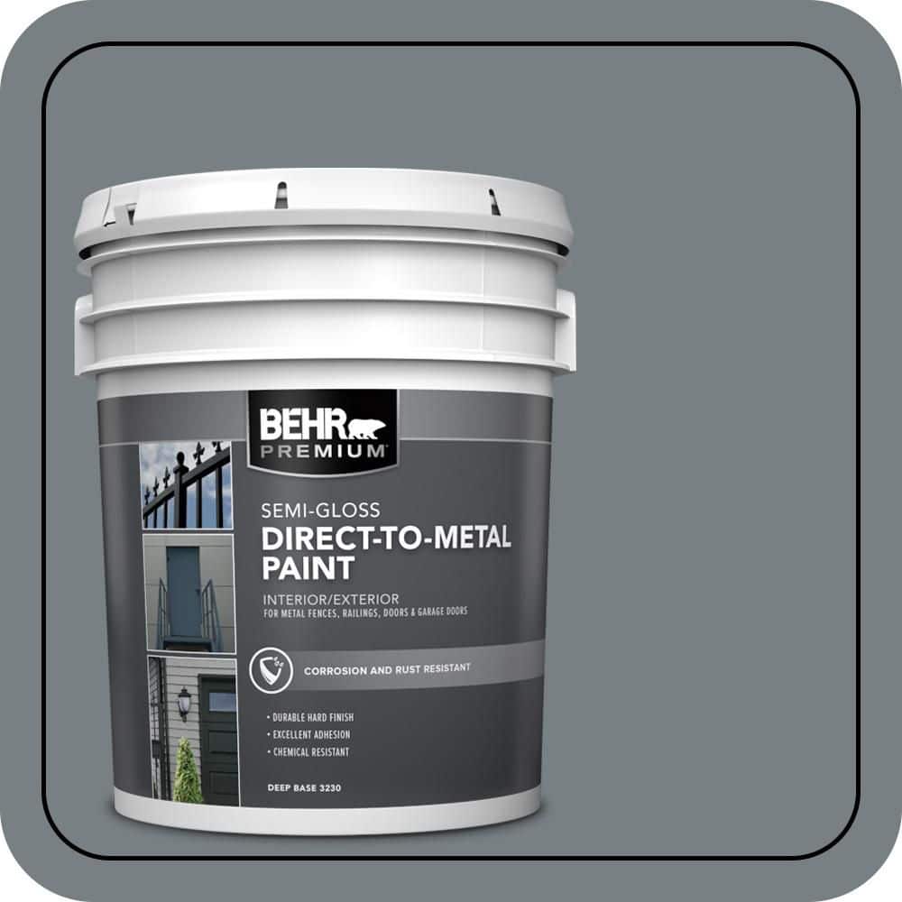 BEHR PREMIUM 5 gal. #N450-5 Intergalactic Semi-Gloss Direct to Metal Interior/Exterior Paint