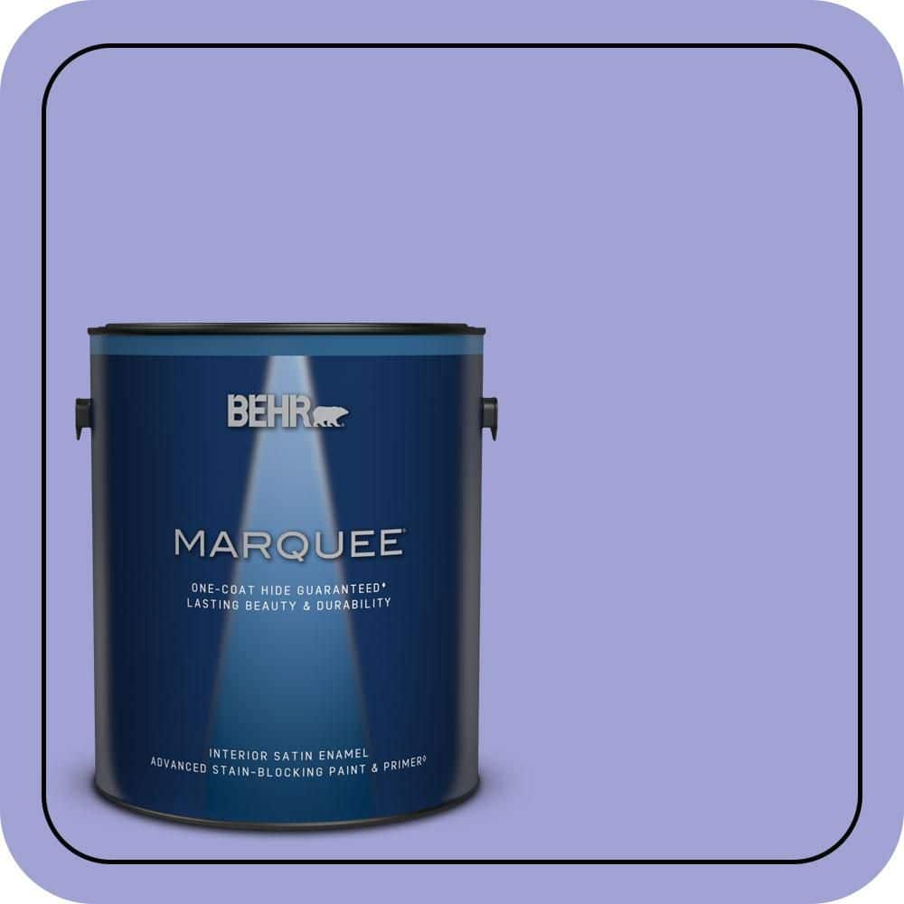 BEHR MARQUEE 1 gal. #P550-4 Water Hyacinth Satin Enamel Interior Paint & Primer