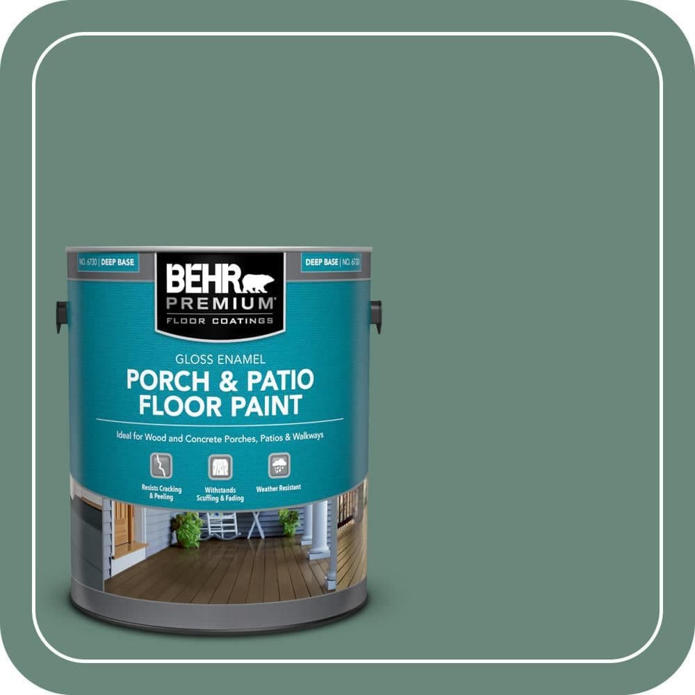 BEHR PREMIUM 1 gal. #470F-5 Garland Gloss Enamel Interior/Exterior Porch and Patio Floor Paint