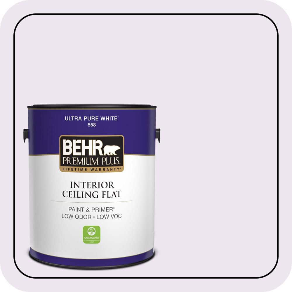 BEHR PREMIUM PLUS 1 gal. #M570-1 In The Spotlight Ceiling Flat Interior Paint & Primer (1)