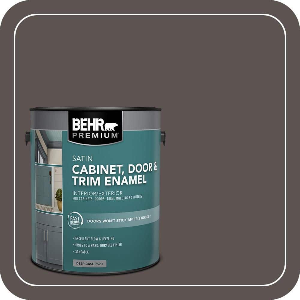 BEHR PREMIUM 1 gal. #790B-6 Stone Hearth Satin Enamel Interior/Exterior Cabinet, Door & Trim Paint