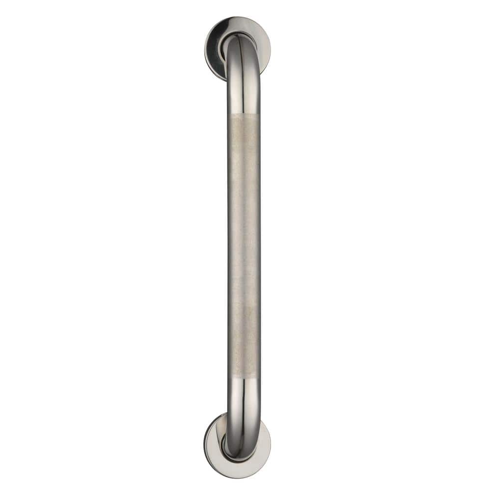 Glacier Bay 24 in. L x 1 1/2 in. ADA Compliant Grab Bar in Polished Stainless Steel (4)