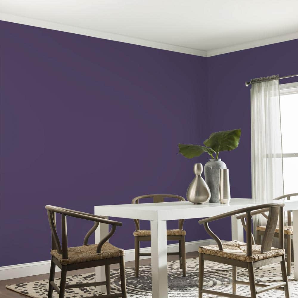Glidden Premium 1 gal. PPG1174-7 Royal Indigo Eggshell Interior Latex Paint (4)