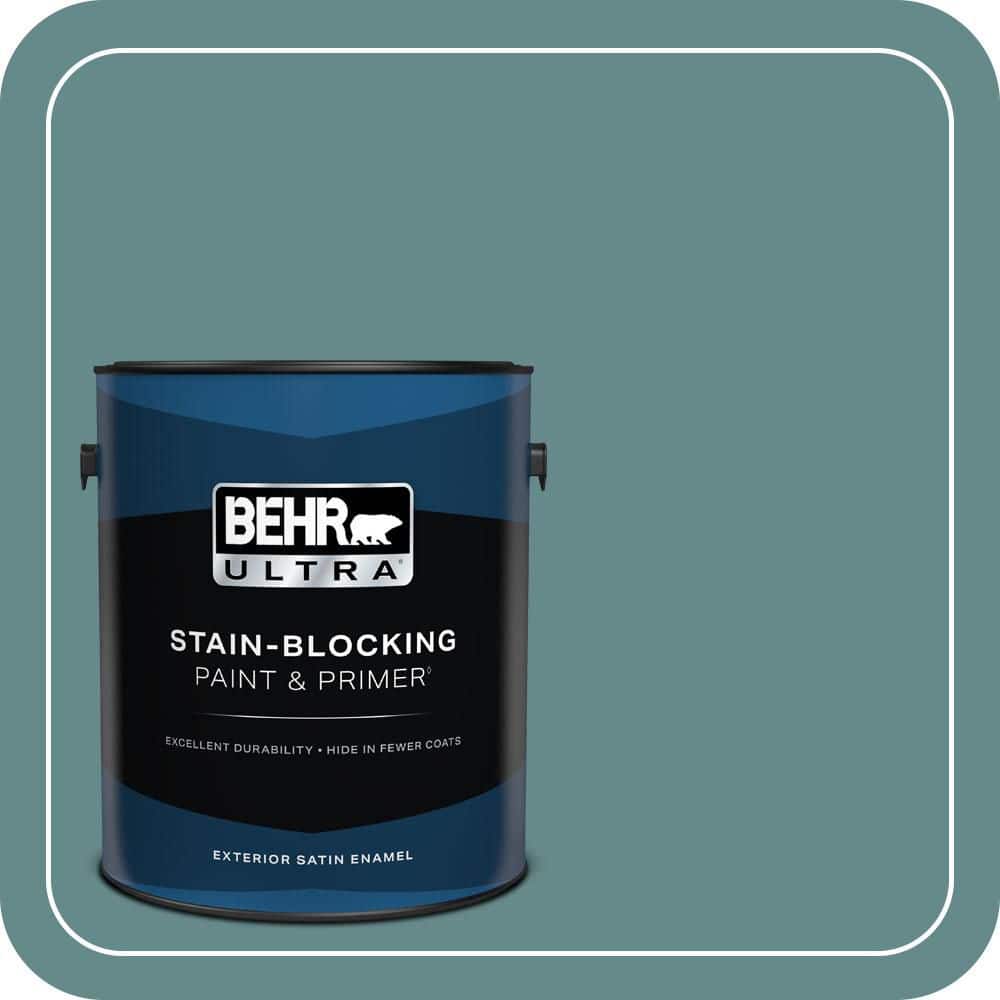 BEHR ULTRA 1 gal. #S440-5 Tasmanian Sea Satin Enamel Exterior Paint & Primer