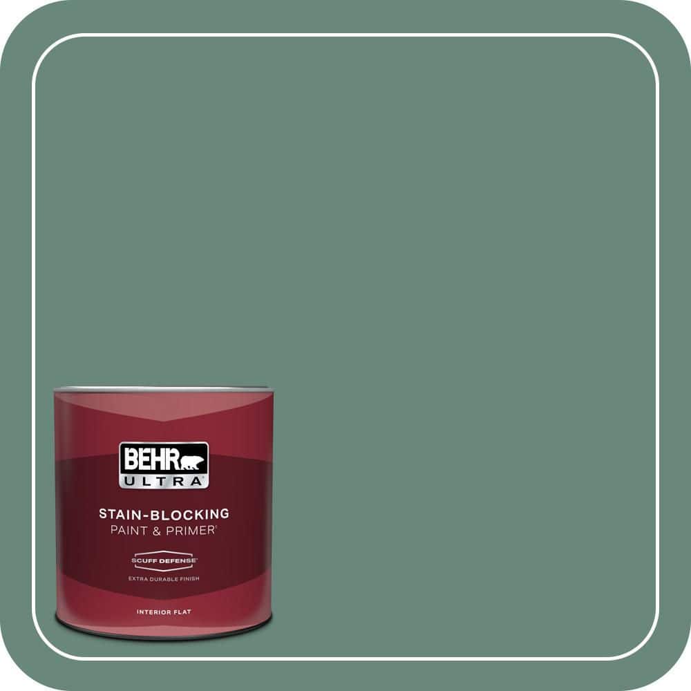 BEHR ULTRA 1 qt. #470F-5 Garland Extra Durable Flat Interior Paint & Primer (1)